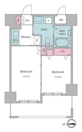 レジディア秋葉原の物件間取画像